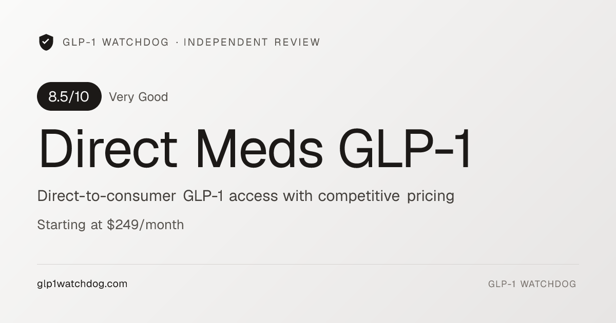 Direct Meds Reviews 2026: $280/mo — 8.5/10 Verdict
